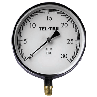 Tel-Tru Mechanical Contractor Pressure Gauge, Model 52